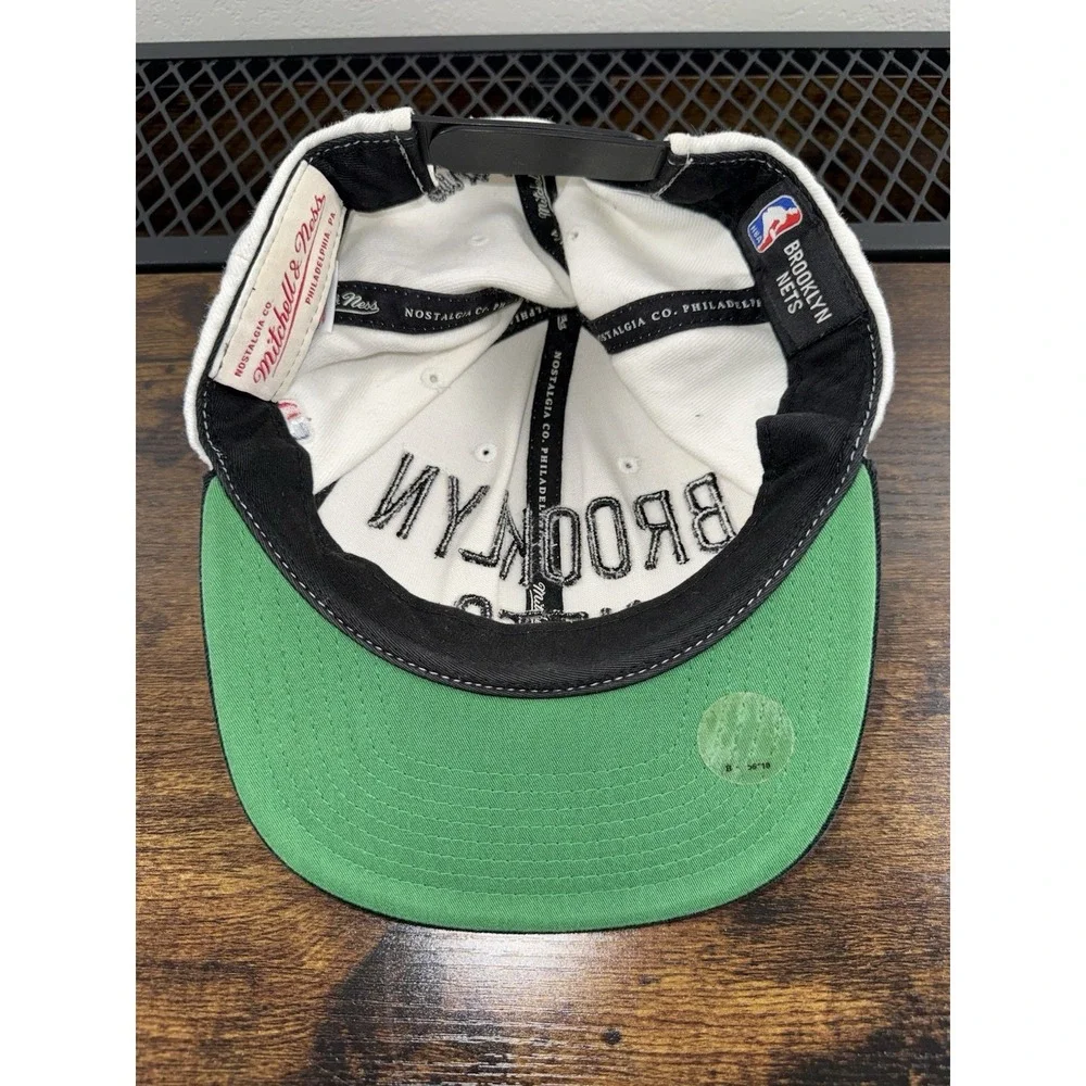 Brooklyn Nets Mitchell & Ness Snapback Cap‎ NBA Green Undervisor Wool Hat 2012